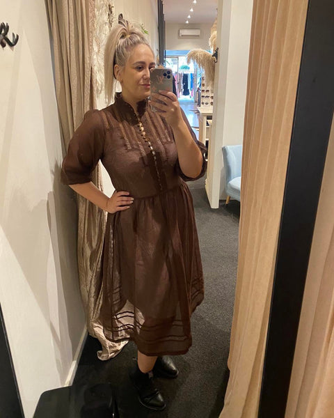 ZOE KRATZMANN "Declare" dress - Choc brown! 10-12
