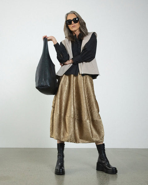 ATELIER By Repertoire (NZ) "Mazdyn" bubble hem skirt! 8-10