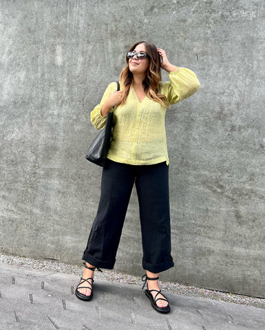 LOUNGE By Repertoire (NZ) "Leon" linen blend crop pant! 14