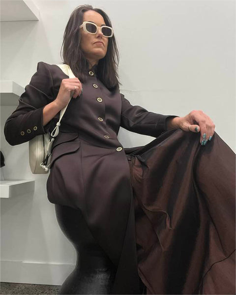 ATELIER By Repertoire (NZ) "Amelia" matte satin coat! 8-10