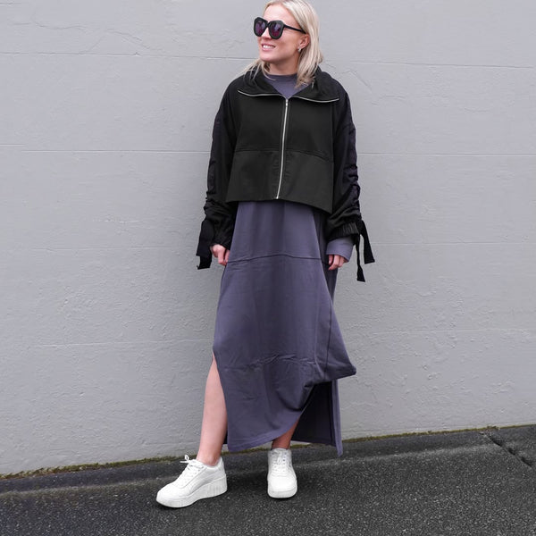 TAYLOR - Singularity gathered sleeve crop jacket! 14