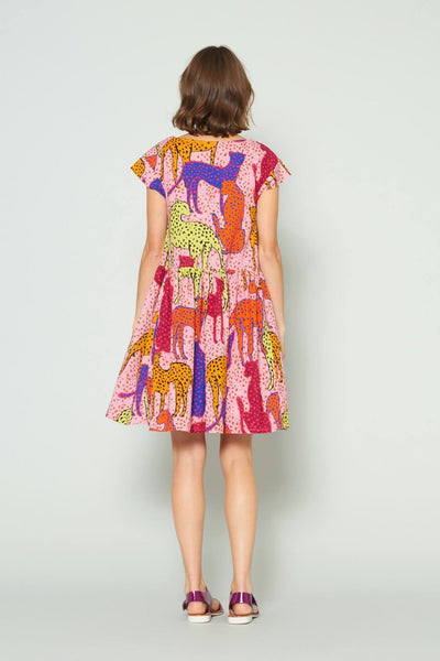 GORMAN "Cheetah beach" organic cotton dress! 10