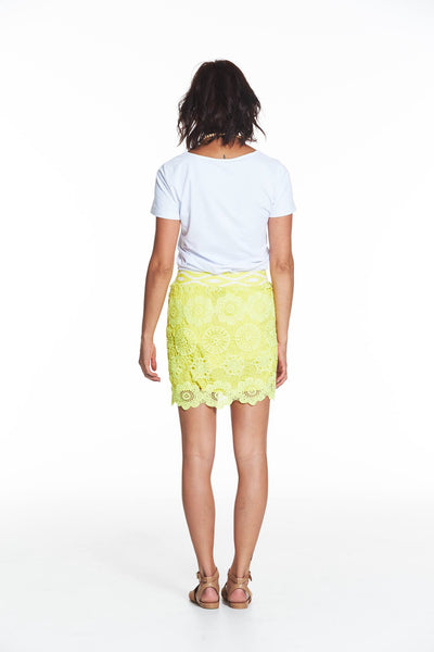 AUGUSTINE - Neon sequin lace skirt! 12
