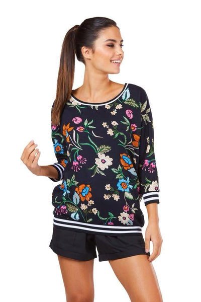 CHARLO "Luna" floral print top! 10-12