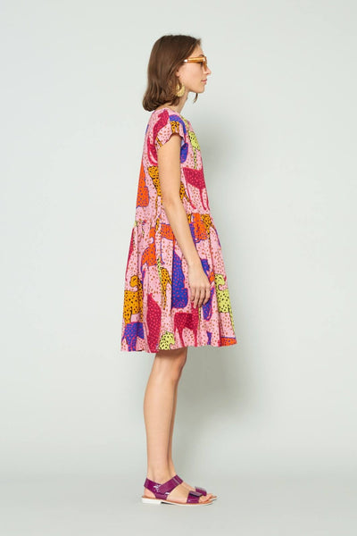 GORMAN "Cheetah beach" organic cotton dress! 10