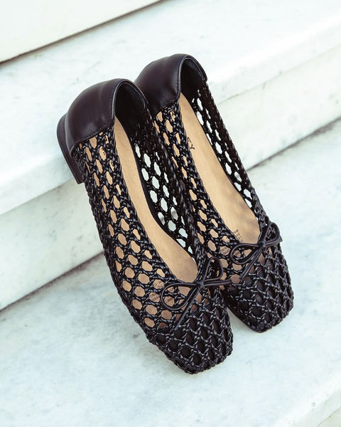 BRESLEY (LN) "Planet" woven ballet flats! 40