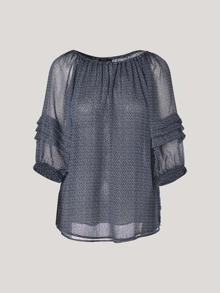 CAROLINE SILLS (LN) NZ Metallic Bonita blouse! 14