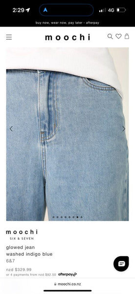 MOOCHI 6&7 (LN) "Glowed" wide leg jeans! 14