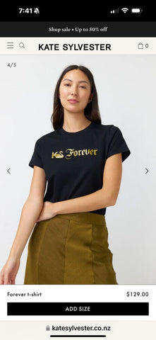 KATE SYLVESTER (LN) "KS Forever" print tee! 16