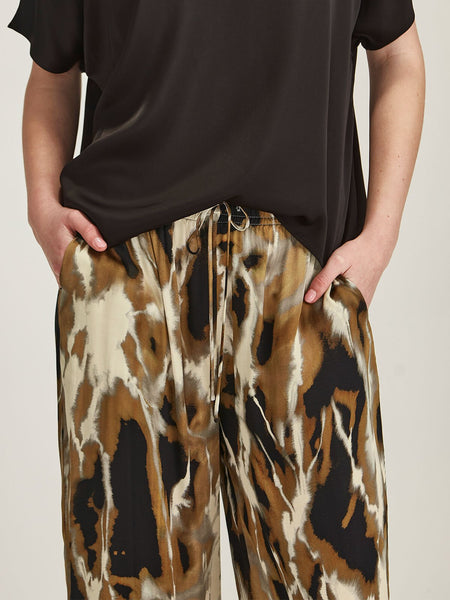 CAROLINE SILLS (BN) NZ "Caria" Amore print wide leg pant! 12