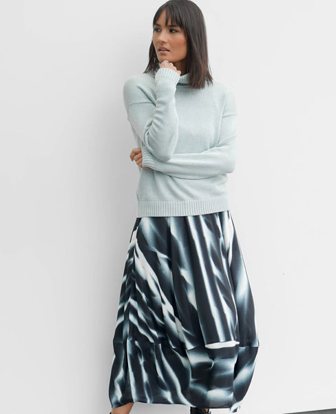 LOUNGE By Repertoire (NZ) "Mirror" midi skirt! 8-10