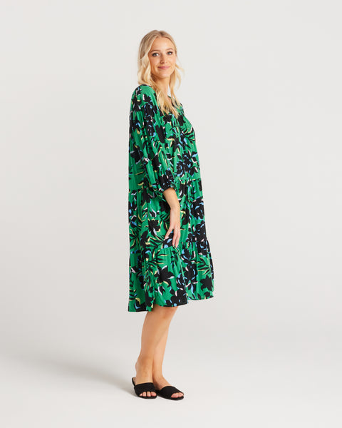 ZAFINA - Vivian dress - Green floral! 14