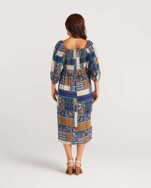 ZAFINA (BN) "Delilah" moroccan print midi dress! 14