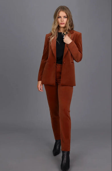 STORM (LN) Soft velvet trouser - Rust! 8