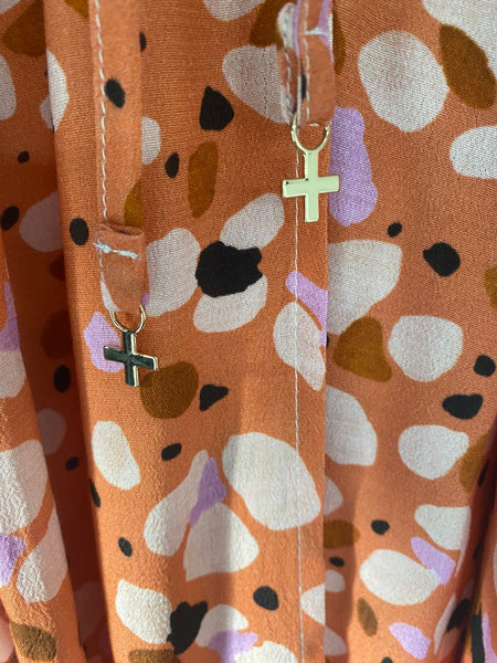 STELLA + GEMMA (BN) Carla wrap dress - Camelia cat print! 12