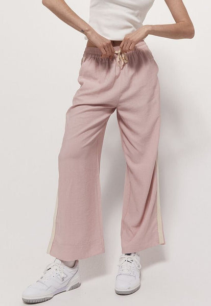 TAYLOR SPORT - Weekener side stripe pant - Pink! 16