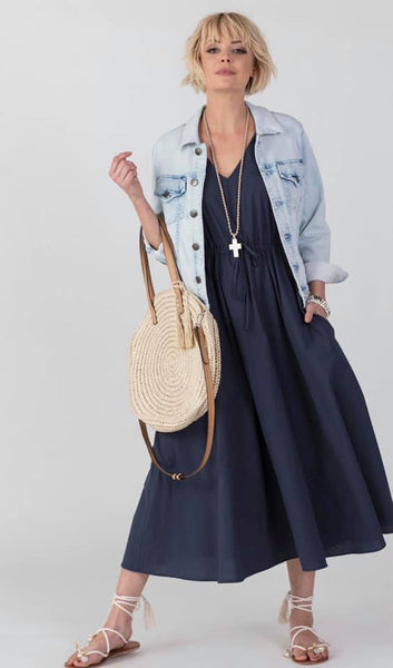 REPERTOIRE (NZ) "Crystal" cotton midi dress! 10