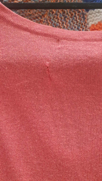 FATE + BECKER - Linen blend knit top - Brick! 16