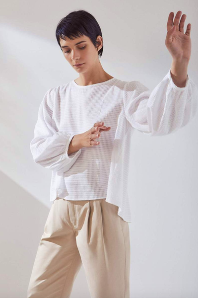 KOWTOW - Painters top -  Waffle cotton! 10-12