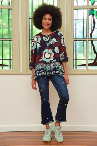 CURATE By Trelise "Long standing" pearl embellished jeans! 16