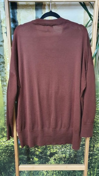 SILLS (LN) Aurelie relaxed Merino crew - Cinnamon! 14