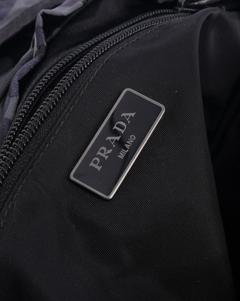 PRADA "Tessuto camouflage" navy backpack!