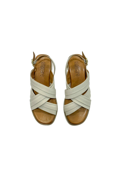 RILASSARE (LN) Treble leather sandals - Cream! 40