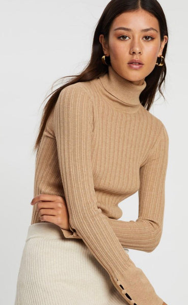 MARLE - Remi turtle neck rib knit top! 10