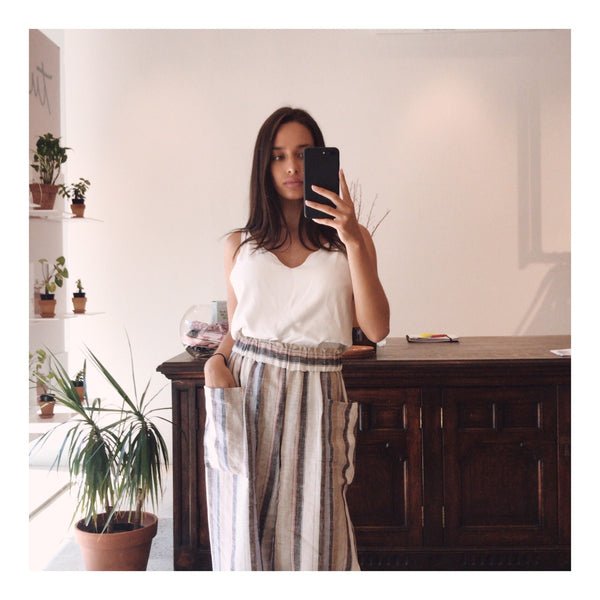 TUESDAY - Wide leg linen pant - Candy stripe! 12