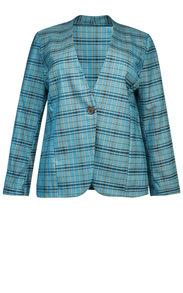 OBI (LN) NZ - "Vivienne plaid" wool blazer! 14