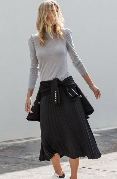 DECJUBA - Satin pleated midi skirt! 14