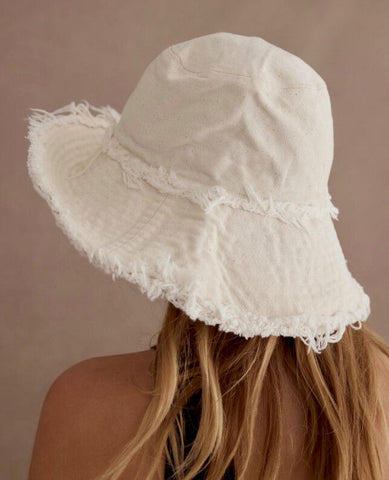 MARLE - Canvas hat - Natural!