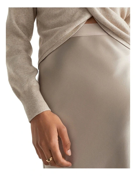 SEED - Fluid satin slip midi skirt! 8