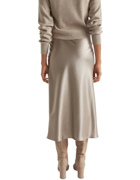 SEED - Fluid satin slip midi skirt! 8