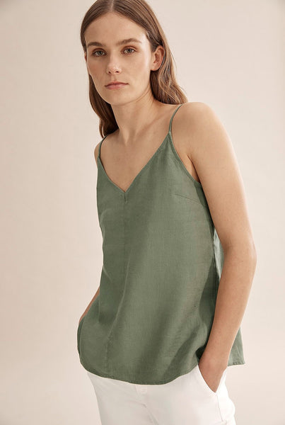 COUNTRY ROAD - Organic French linen cami - Sage! 12
