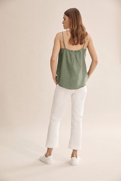 COUNTRY ROAD - Organic French linen cami - Sage! 12