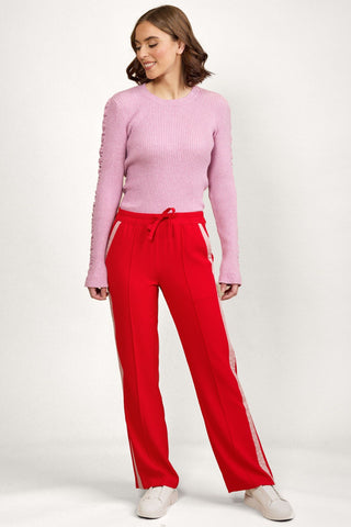 KNEWE (LN) Red Bowie pant - Pink stripe! 12