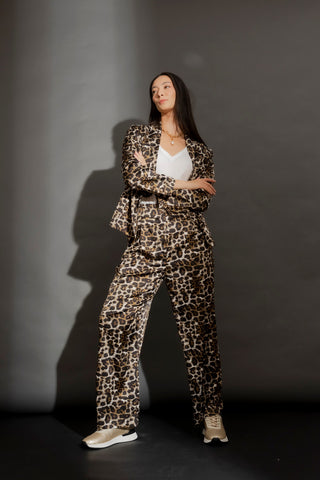 MOTTO - Ocelot paperbag silky pant! 12