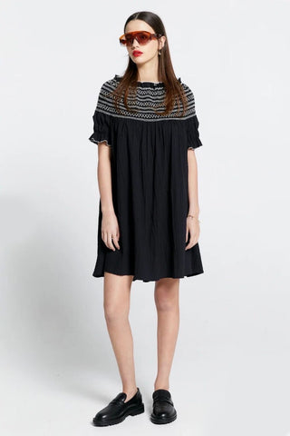 KAREN WALKER "Gaia smocked" mini dress! 6-12