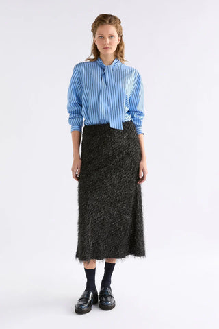 ELK (BN) "Lita" textured metallic fringe midi skirt! 12