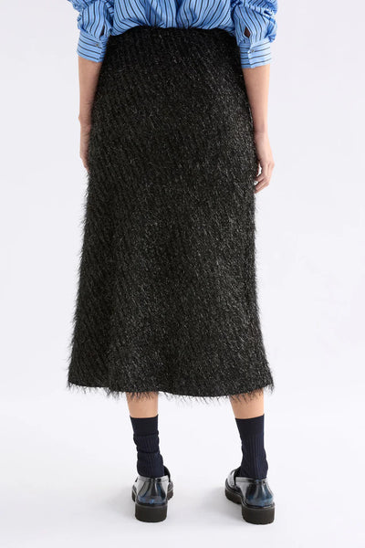 ELK (BN) "Lita" textured metallic fringe midi skirt! 12