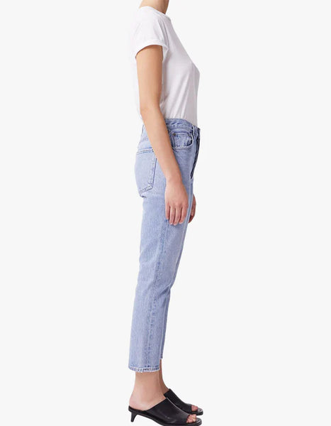 AGOLE (USA) "Riley" high rise straight crop jeans! 11