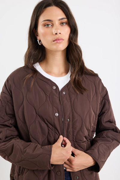 STORIES TO BE TOLD (LN) "Apex" puffer jacket - Chocolate! 14