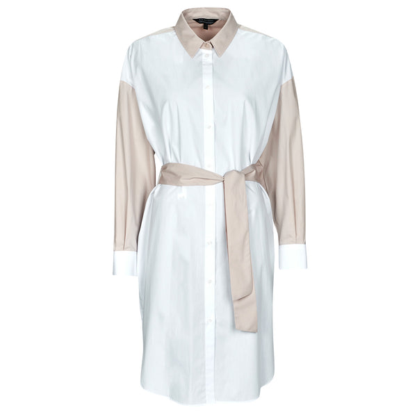 ARMANI EXCHANGE (LN) Beige + white shirt dress! 8-10