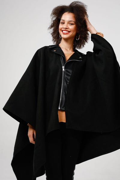 BRAVE + TRUE (LN) Drovers contrast trim poncho! 6-18