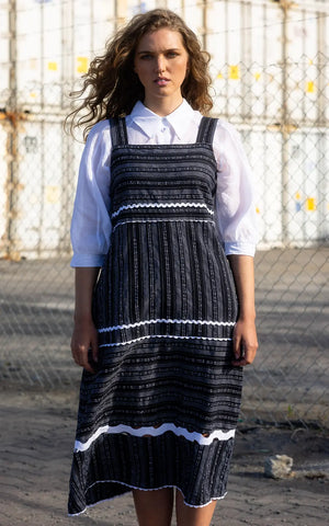 NERIS (LN) Linen blend zig zag dress! 16