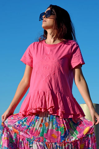 CURATE By Trelise "Bright sparks" embroidered  tee! 18