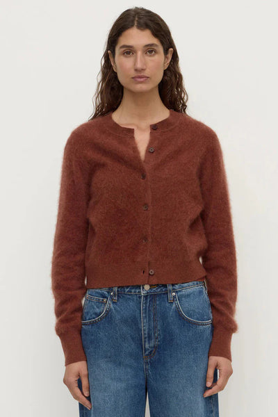 ASSEMBLY LABEL (LN) Carina burnt amber wool cardi! 12