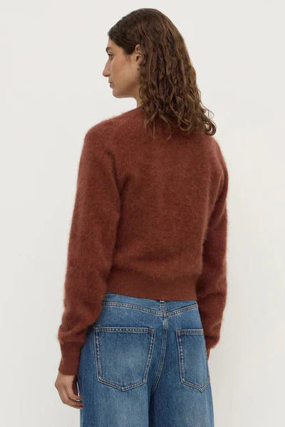 ASSEMBLY LABEL (LN) Carina burnt amber wool cardi! 12