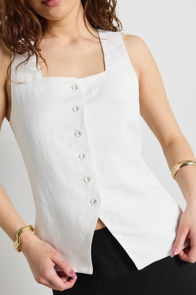 RE:UNION - Viaduct ramie square neck vest! 10